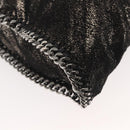 Stella MacCartney Chain Fabera Shoulder Bag Suede Black Silver Auth BA5957-18