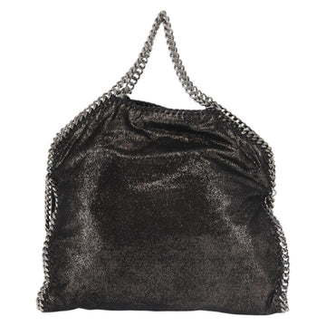Stella MacCartney Chain Fabera Shoulder Bag Suede Black Silver Auth BA5957 - 0