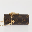LOUIS VUITTON Monogram Lipstick Case Cosmetic Pouch MP2406 LV Auth BA5961-4