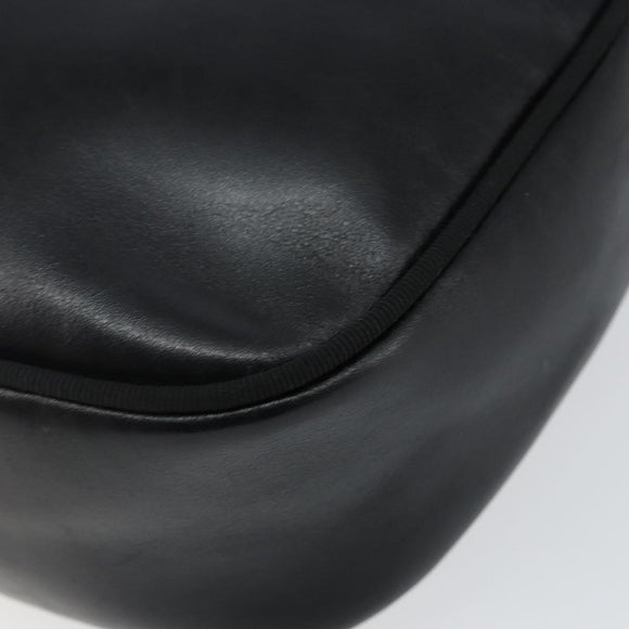 Salvatore Ferragamo Vala Shoulder Bag Leather Black Gold Auth BA5962