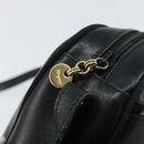 Salvatore Ferragamo Vala Shoulder Bag Leather Black Gold Auth BA5962-10