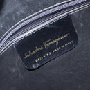 Salvatore Ferragamo Vala Shoulder Bag Leather Black Gold Auth BA5962-12