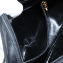 Salvatore Ferragamo Vala Shoulder Bag Leather Black Gold Auth BA5962-20