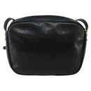 Salvatore Ferragamo Vala Shoulder Bag Leather Black Gold Auth BA5962-2