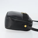Salvatore Ferragamo Vala Shoulder Bag Leather Black Gold Auth BA5962-3