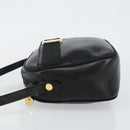 Salvatore Ferragamo Vala Shoulder Bag Leather Black Gold Auth BA5962-4