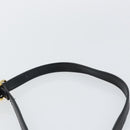 Salvatore Ferragamo Vala Shoulder Bag Leather Black Gold Auth BA5962-8