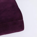 Salvatore Ferragamo Vala Shoulder Bag Suede Purple Gold Auth BA5963-13