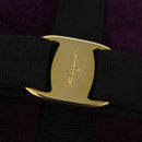 Salvatore Ferragamo Vala Shoulder Bag Suede Purple Gold Auth BA5963-14