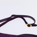 Salvatore Ferragamo Vala Shoulder Bag Suede Purple Gold Auth BA5963-8