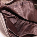 Salvatore Ferragamo Gancini Hand Bag Leather 2way Beige Gold Auth BA5964-22