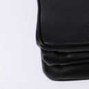 Gianni Versace Hand Bag Leather 2way Black Gold Auth BA5965-17