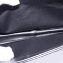 Gianni Versace Hand Bag Leather 2way Black Gold Auth BA5965-12