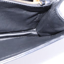 Gianni Versace Hand Bag Leather 2way Black Gold Auth BA5965-20