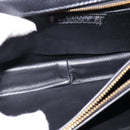 Gianni Versace Hand Bag Leather 2way Black Gold Auth BA5965-22