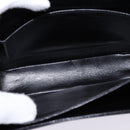 CELINE Shoulder Bag Leather Black Gold Auth BA5966-11