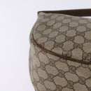 GUCCI GG Supreme Web Sherry Line Shoulder Bag PVC Beige Gold Auth BA5968-9