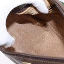 GUCCI GG Supreme Web Sherry Line Shoulder Bag PVC Beige Gold Auth BA5968-20