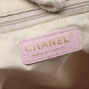 CHANEL New Travel Line Tote Bag Nylon Pink Gold CC Auth BA5975-17