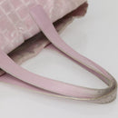 CHANEL New Travel Line Tote Bag Nylon Pink Gold CC Auth BA5975-7