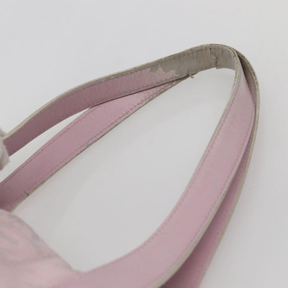 CHANEL New Travel Line Tote Bag Nylon Pink Gold CC Auth BA5975