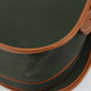 Burberrys Shoulder Bag Leather Green Gold Auth BA5978-15