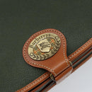 Burberrys Shoulder Bag Leather Green Gold Auth BA5978-17