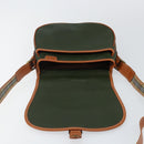 Burberrys Shoulder Bag Leather Green Gold Auth BA5978-18