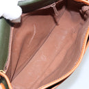 Burberrys Shoulder Bag Leather Green Gold Auth BA5978-11