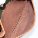 Burberrys Shoulder Bag Leather Green Gold Auth BA5978-12