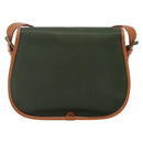 Burberrys Shoulder Bag Leather Green Gold Auth BA5978-2