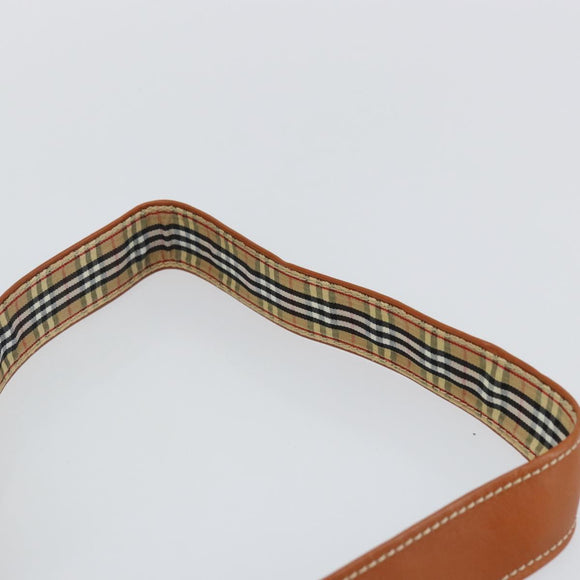 Burberrys Shoulder Bag Leather Green Gold Auth BA5978