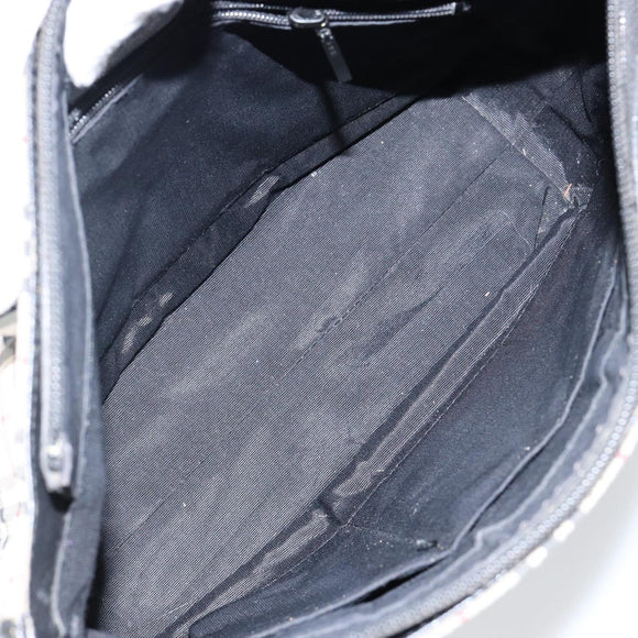 BURBERRY Nova Check Tote Bag Canvas Beige Silver Auth BA5979