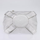 Jimmy Choo Hand Bag Leather Silver Gold Auth BA5980-9