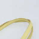 Christian Dior Canage Tote Bag Coated Canvas Yellow Silver Auth BA5981-8