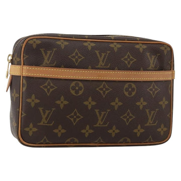 LOUIS VUITTON Monogram Compiegne 23 Clutch Bag M51847 LV Auth BA5982