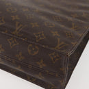 LOUIS VUITTON Monogram Sac Plat Hand Bag M51140 LV Auth BA5984-14