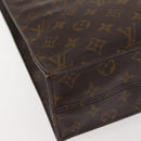 LOUIS VUITTON Monogram Sac Plat Hand Bag M51140 LV Auth BA5984-15