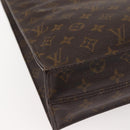 LOUIS VUITTON Monogram Sac Plat Hand Bag M51140 LV Auth BA5984-16