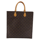 LOUIS VUITTON Monogram Sac Plat Hand Bag M51140 LV Auth BA5984-13