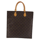 LOUIS VUITTON Monogram Sac Plat Hand Bag M51140 LV Auth BA5984-2
