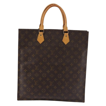 LOUIS VUITTON Monogram Sac Plat Hand Bag M51140 LV Auth BA5984 - 0