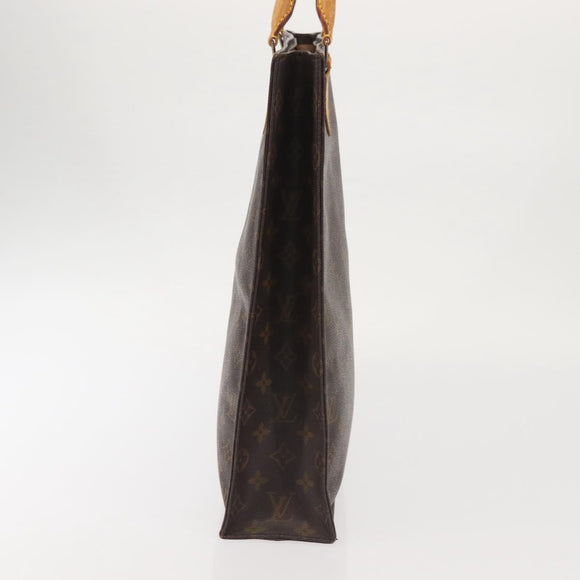 LOUIS VUITTON Monogram Sac Plat Hand Bag M51140 LV Auth BA5984