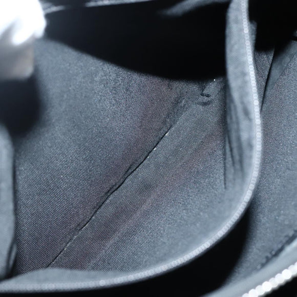 CHANEL Matelasse Tote Bag Leather Black Silver CC Auth BA5989