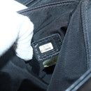 CHANEL Matelasse Tote Bag Leather Black Silver CC Auth BA5989-25