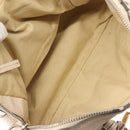 Chloe Paddington Shoulder Bag Leather Beige Gold Auth BA5990-11