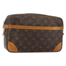 LOUIS VUITTON Monogram Compiegne 28 Clutch Bag M51845 LV Auth BA5992-1