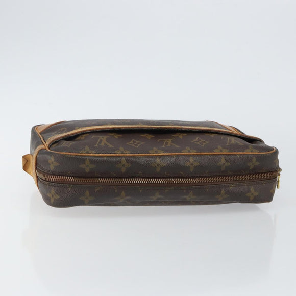 LOUIS VUITTON Monogram Compiegne 28 Clutch Bag M51845 LV Auth BA5992