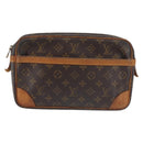 LOUIS VUITTON Monogram Compiegne 28 Clutch Bag M51845 LV Auth BA5993-2