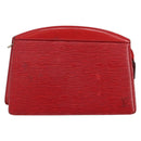 LOUIS VUITTON Epi Trousse Crete Clutch Bag Red M48407 LV Auth BA5996-1